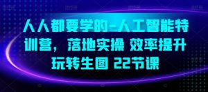 人人都要学的-人工智能特训营，落地实操 效率提升 玩转生图(22节课)-网创学习资源