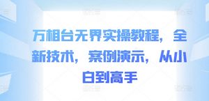 万相台无界实操教程，全新技术，案例演示，从小白到高手-网创学习资源