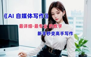 AI自媒体文章创作全网最详细教程，新手秒变写作高手，多方位发展-网创学习资源