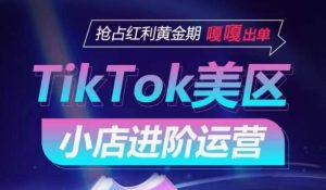 TikTok Shop美区小店进阶运营，抢占红利黄金期 嘎嘎出单-网创学习资源
