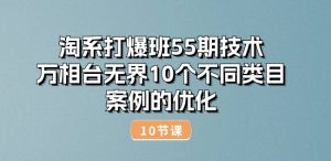 淘系打爆班55期技术：万相台无界10个不同类目案例的优化(10节)-网创学习资源