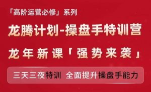 亚马逊高阶运营必修系列，龙腾计划-操盘手特训营，三天三夜特训 全面提升操盘手能力-网创学习资源