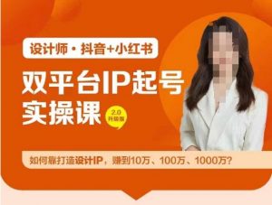 双平台IP起号实操营，教你如何靠打造设计IP，赚到10万、100万、1000万?-网创学习资源