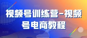 视频号训练营-视频号电商教程-网创学习资源