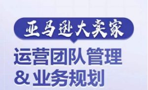 亚马逊大卖家-运营团队管理&业务规划，为你揭秘如何打造超强实力的运营团队-网创学习资源