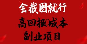 会截图就行，高回报0成本副业项目，卖离婚模板一天1.5k+【揭秘】-网创学习资源