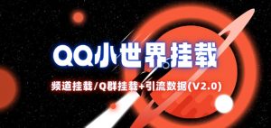 QQ小世界_频道挂载Q群挂载教程+引流数据分析(V2.0)-网创学习资源