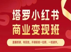 塔罗小红书商业变现班，小红书变现教程-网创学习资源