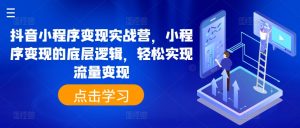 抖音小程序变现实战营，小程序变现的底层逻辑，轻松实现流量变现-网创学习资源