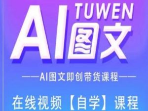 图文AI带货全流程操作，AI图文即创带货课程-网创学习资源