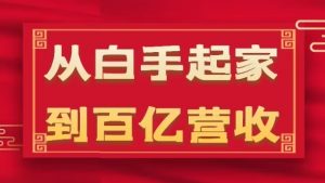 从白手起家到百亿营收，企业35年危机管理法则和幕后细节(17节)-网创学习资源