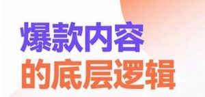 爆款内容的底层逻辑，​揽获精准客户，高粘性、高复购、高成交-网创学习资源