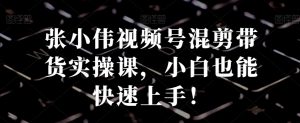 张小伟视频号混剪带货实操课，小白也能快速上手！-网创学习资源