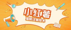 小红薯强制注销技术释放手机号(揭秘)-网创学习资源