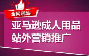 亚马逊成人用品站外营销推广，​成人用品新品推广方案，助力打造类目爆款-网创学习资源