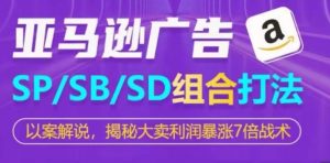 亚马逊SP/SB/SD广告组合打法，揭秘大卖利润暴涨7倍战术-网创学习资源