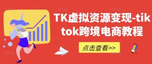 TK虚拟资源变现-tiktok跨境电商教程-网创学习资源
