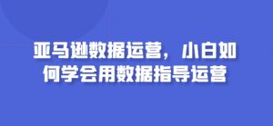 亚马逊数据运营，小白如何学会用数据指导运营-网创学习资源