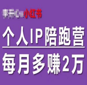 小红书个人IP陪跑营，60天拥有自动转化成交的双渠道个人IP，每月多赚2w-网创学习资源