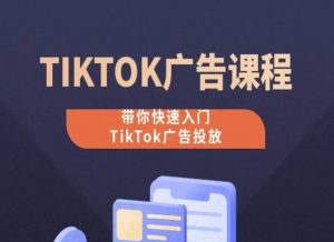 TikTok广告投放课程，从0-1实操课，带你快速入门TikTok广告投放-网创学习资源