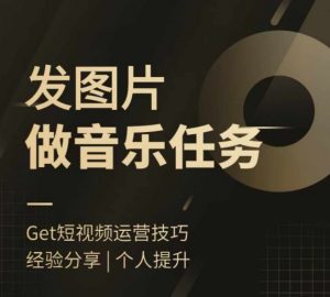 头条图文音乐任务，发图片做音乐任务，简单易上手-网创学习资源