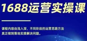 1688实操运营课，零基础学会1688实操运营，电商年入百万不是梦-网创学习资源