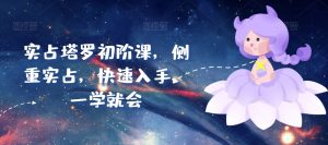 实占塔罗初阶课，侧重实占，快速入手，一学就会-网创学习资源