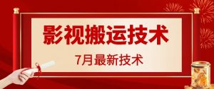 7月29日最新影视搬运技术，各种破百万播放-网创学习资源
