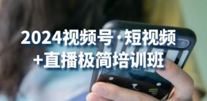 2024视频号·短视频+直播极简培训班：抓住视频号风口，流量红利-网创学习资源