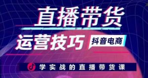 直播带货运营技巧，学实战的直播带货课-网创学习资源