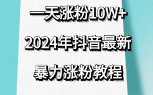 抖音最新暴力涨粉教程，视频去重，一天涨粉10w+，效果太暴力了，刷新你们的认知【揭秘】-网创学习资源