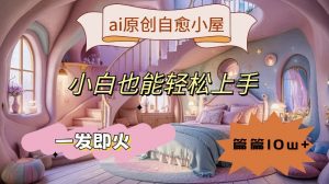 ai原创治愈小屋，小白也能轻松上手，一发即火，篇篇10w+【揭秘】-网创学习资源