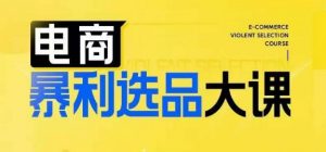 电商暴利选品大课，3大选品思维模式，助力电商企业实现利润突破-网创学习资源
