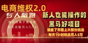 电商维权 4.0 如何做到月入 5 万+每天 1 小时新人也能快速上手【仅揭秘】-网创学习资源